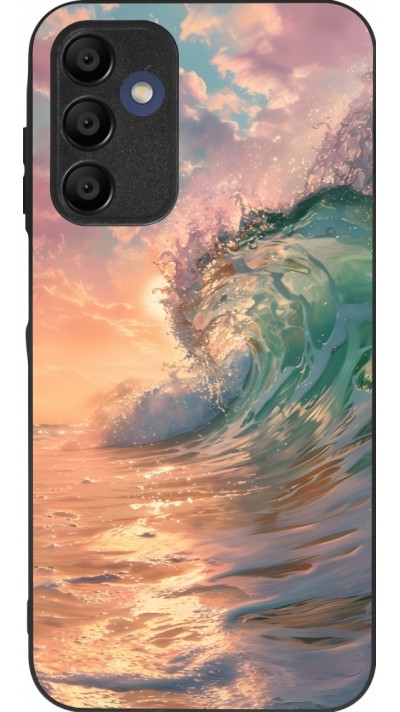 Samsung Galaxy A15 Case Hülle - Silikon schwarz Wave Sunset