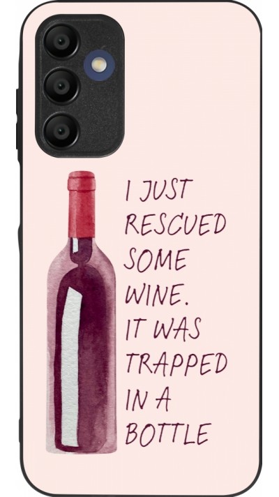 Samsung Galaxy A15 Case Hülle - Silikon schwarz I just rescued some wine