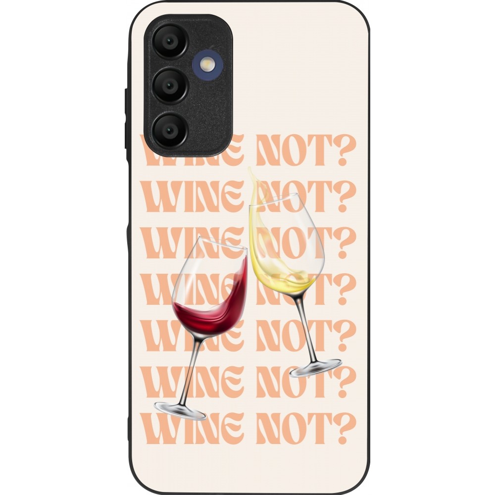 Samsung Galaxy A15 Case Hülle - Silikon schwarz Wine not