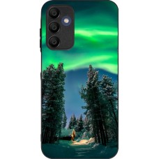 Samsung Galaxy A15 Case Hülle - Silikon schwarz Winter 22 Northern Lights