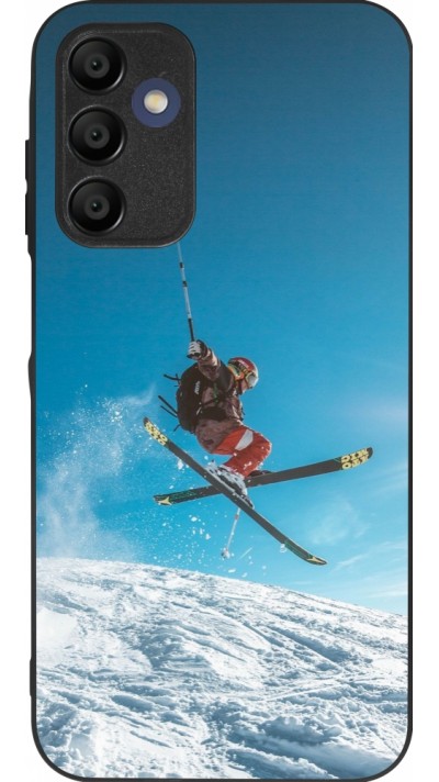 Samsung Galaxy A15 Case Hülle - Silikon schwarz Winter 22 Ski Jump