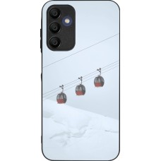 Samsung Galaxy A15 Case Hülle - Silikon schwarz Winter 22 ski lift