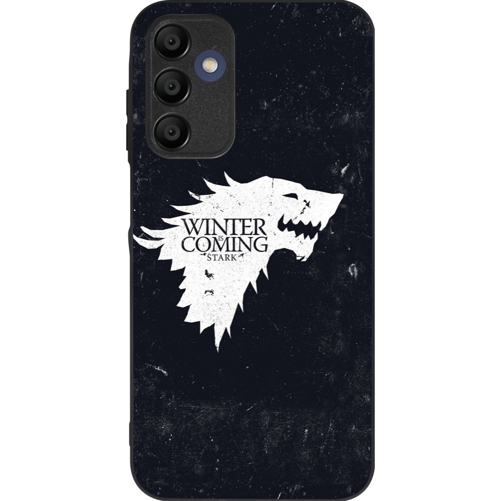 Samsung Galaxy A15 Case Hülle - Silikon schwarz Winter is coming Stark