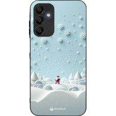 Samsung Galaxy A15 Case Hülle - Silikon schwarz Weihnachten 2023 Kleiner Vater Schneeflocke