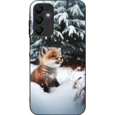 Samsung Galaxy A15 Case Hülle - Silikon schwarz Weihnachten 2023 Fuechslein Tanne