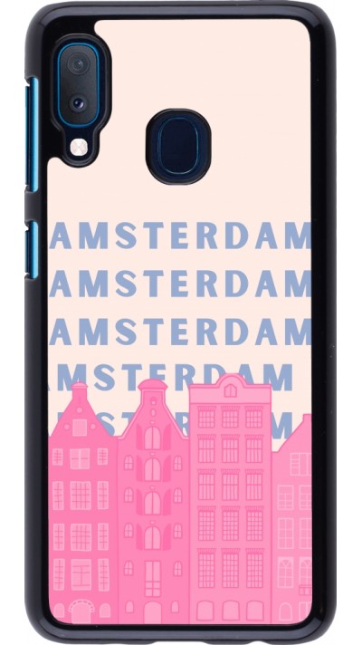 Samsung Galaxy A20e Case Hülle - Amsterdam Pink Print