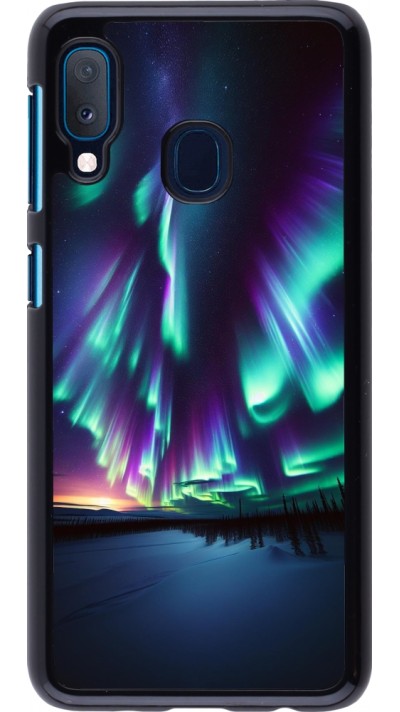 Samsung Galaxy A20e Case Hülle - Funkelndes Nordlicht