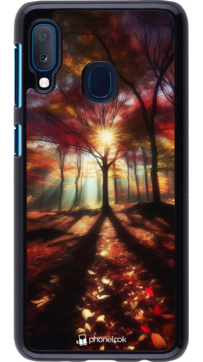 Samsung Galaxy A20e Case Hülle - Herbstlicher goldener Glanz