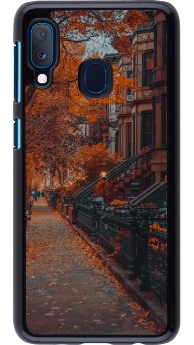 Samsung Galaxy A20e Case Hülle - Autumn 2024 city