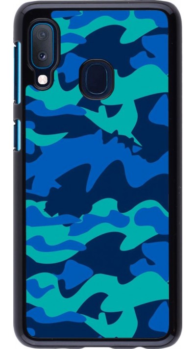 Hülle Samsung Galaxy A20e - Camo Blue