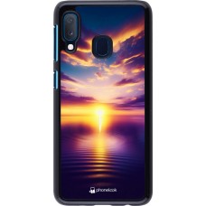 Samsung Galaxy A20e Case Hülle - Sonnenuntergang gelb violett