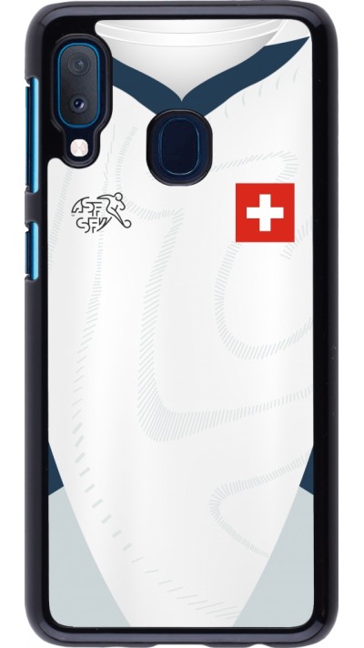 Coque Samsung Galaxy A20e - Maillot de football Suisse Extérieur personnalisable