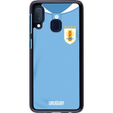 Samsung Galaxy A20e Case Hülle - Uruguay 2022 personalisierbares Fussballtrikot