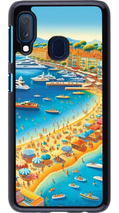 Samsung Galaxy A20e Case Hülle - French Riviera People