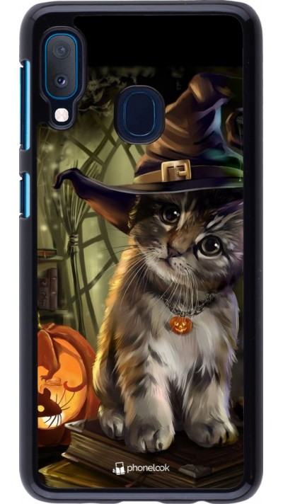 Hülle Samsung Galaxy A20e - Halloween 21 Witch cat