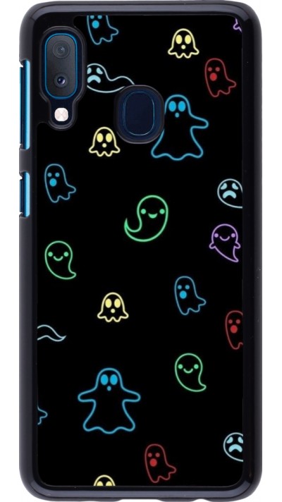 Samsung Galaxy A20e Case Hülle - Halloween 2024 colorful ghosts