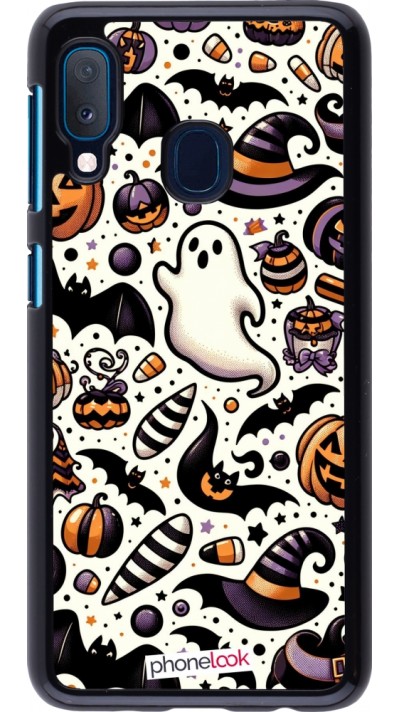 Samsung Galaxy A20e Case Hülle - Halloween 2024 Niedliches Muster