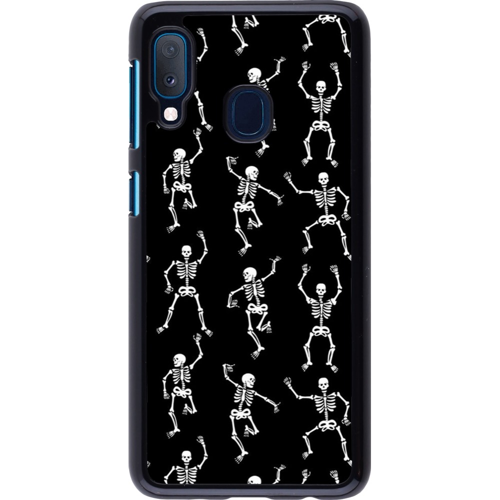 Samsung Galaxy A20e Case Hülle - Halloween 2024 dancing skeleton