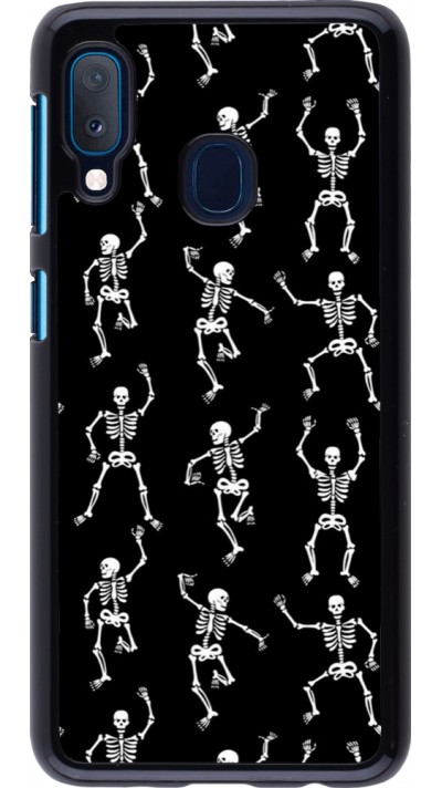 Samsung Galaxy A20e Case Hülle - Halloween 2024 dancing skeleton