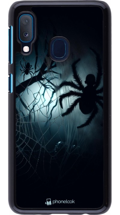 Samsung Galaxy A20e Case Hülle - Halloween 2024 Dunkle Spinne