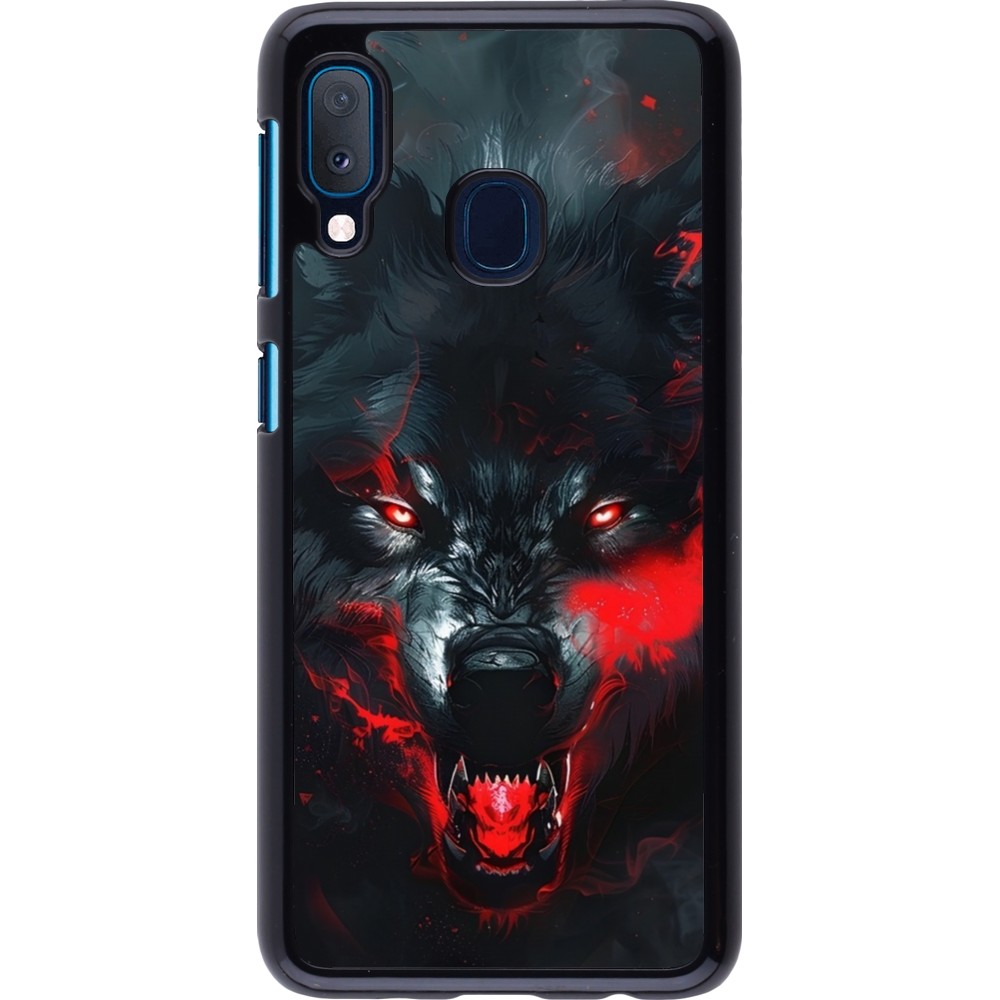 Samsung Galaxy A20e Case Hülle - Halloween 2024 mad werewolf