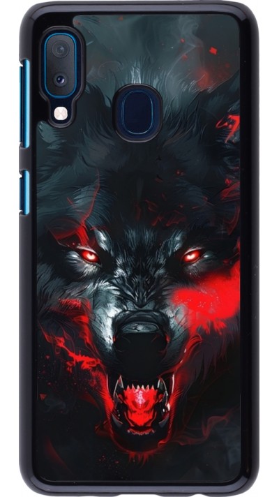 Samsung Galaxy A20e Case Hülle - Halloween 2024 mad werewolf