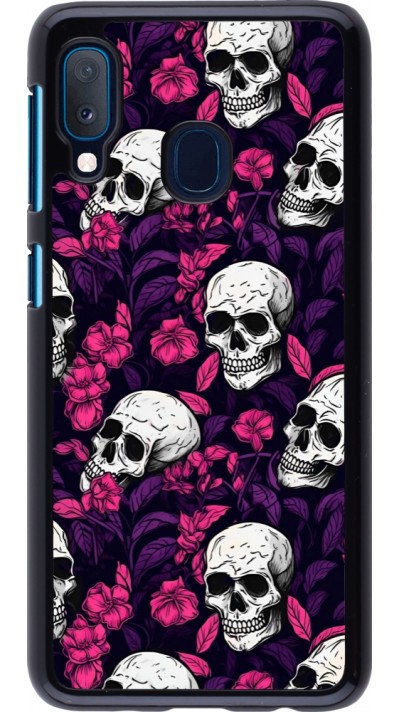 Samsung Galaxy A20e Case Hülle - Halloween 2024 romantic skulls