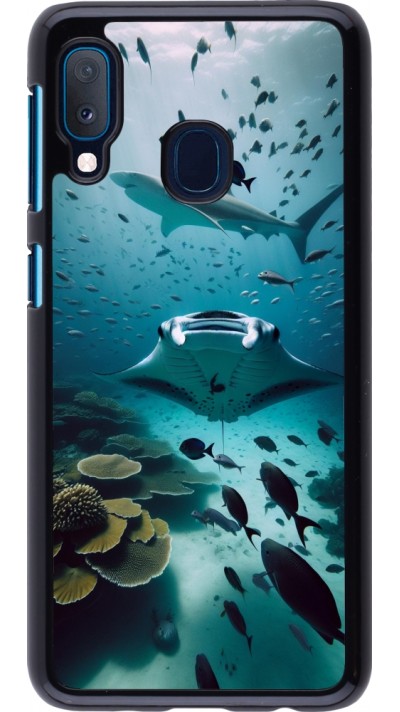 Samsung Galaxy A20e Case Hülle - Manta Lagune Reinigung