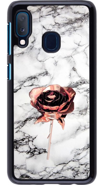 Hülle Samsung Galaxy A20e - Marble Rose Gold