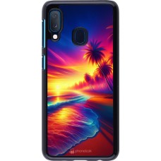 Samsung Galaxy A20e Case Hülle - Strand Sonnenuntergang auffällig