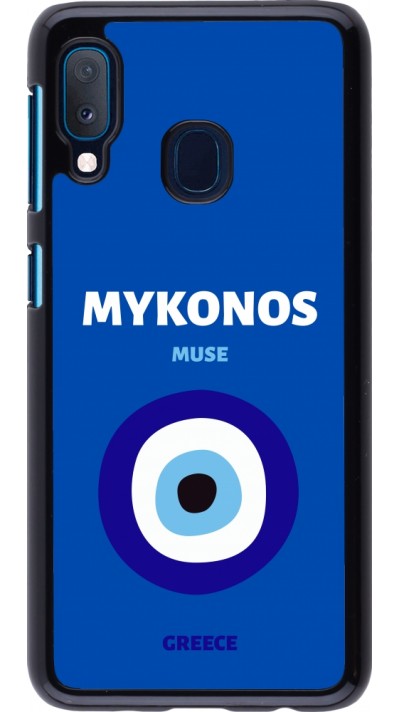 Samsung Galaxy A20e Case Hülle - Pop Summer Destination Mykonos