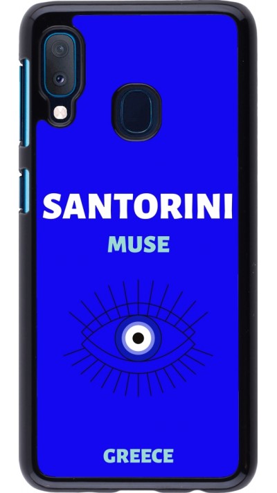 Samsung Galaxy A20e Case Hülle - Pop Summer Destination Santorini