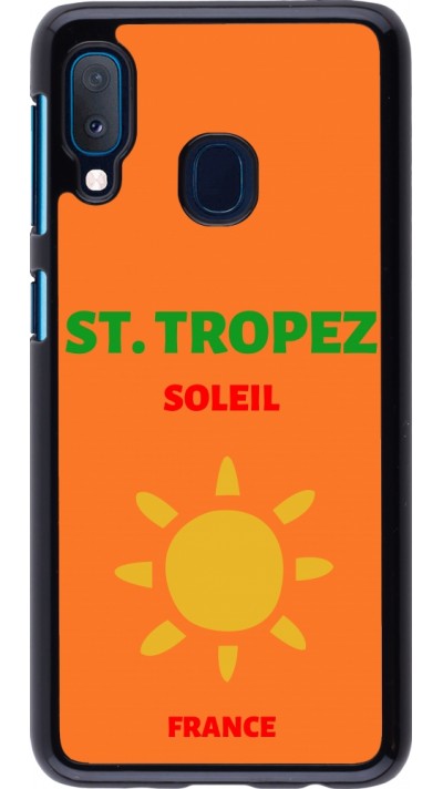 Samsung Galaxy A20e Case Hülle - Pop Summer Destination St-Tropez