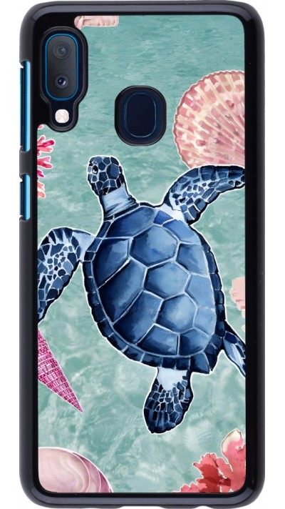 Samsung Galaxy A20e Case Hülle - Preppy Turtle