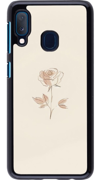 Samsung Galaxy A20e Case Hülle - Rosa Sand Minimalistisch