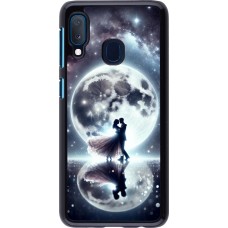 Samsung Galaxy A20e Case Hülle - Valentin 2024 Liebe unter dem Mond