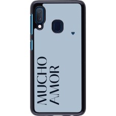 Samsung Galaxy A20e Case Hülle - Valentine 2024 mucho amor azul