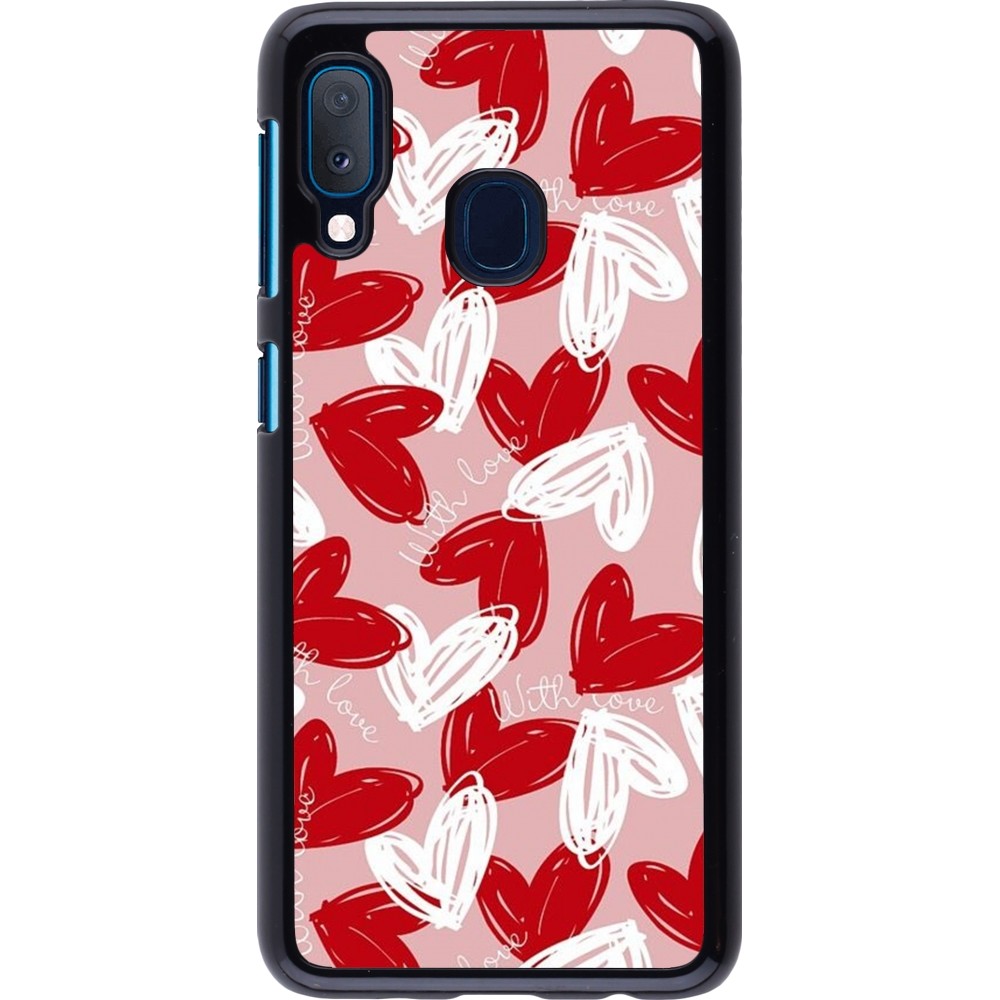 Samsung Galaxy A20e Case Hülle - Valentine 2024 with love heart