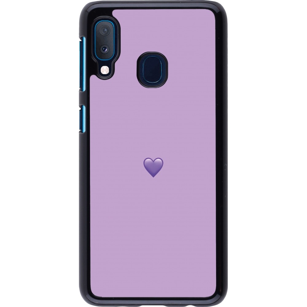 Samsung Galaxy A20e Case Hülle - Valentine 2023 purpule single heart