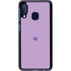 Samsung Galaxy A20e Case Hülle - Valentine 2023 purpule single heart