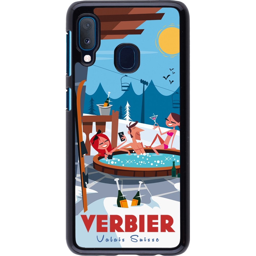 Samsung Galaxy A20e Case Hülle - Verbier Mountain Jacuzzi