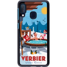 Samsung Galaxy A20e Case Hülle - Verbier Mountain Jacuzzi