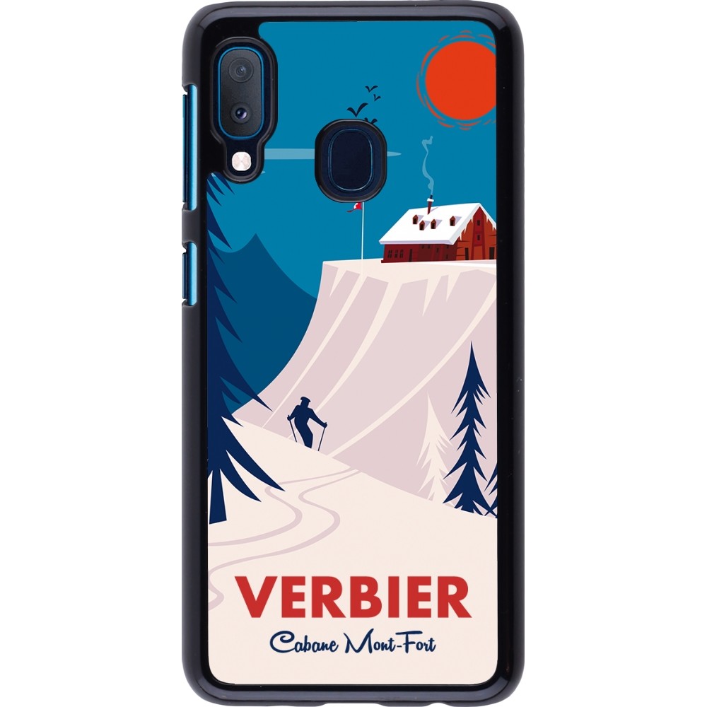 Samsung Galaxy A20e Case Hülle - Verbier Cabane Mont-Fort