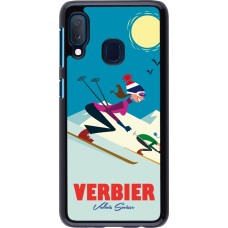 Samsung Galaxy A20e Case Hülle - Verbier Ski Downhill