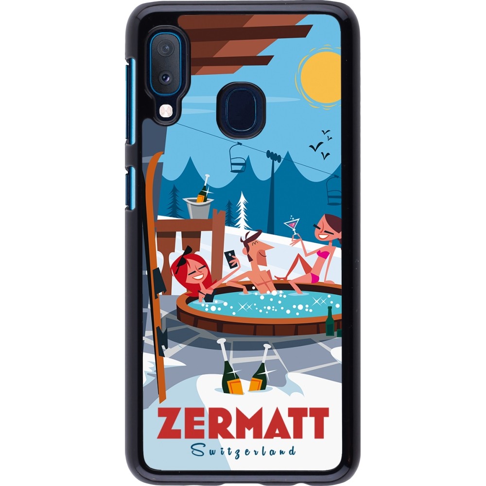 Samsung Galaxy A20e Case Hülle - Zermatt Mountain Jacuzzi