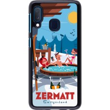 Samsung Galaxy A20e Case Hülle - Zermatt Mountain Jacuzzi