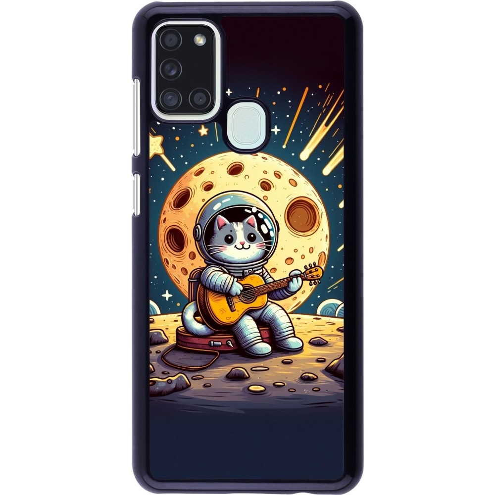 Samsung Galaxy A21s Case Hülle - AstroKatze RockMond