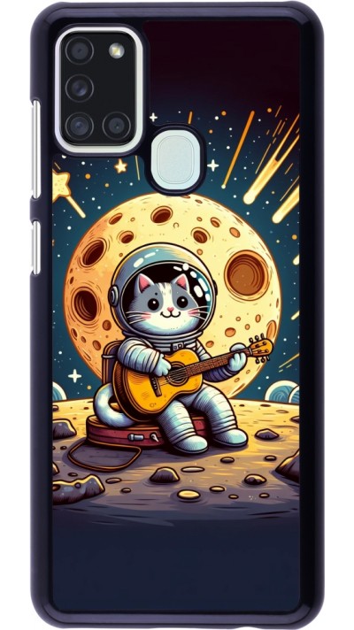 Samsung Galaxy A21s Case Hülle - AstroKatze RockMond