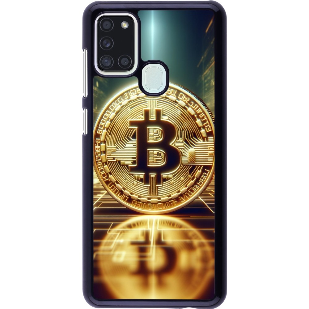 Samsung Galaxy A21s Case Hülle - Bitcoin Stehen