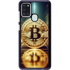 Samsung Galaxy A21s Case Hülle - Bitcoin Stehen